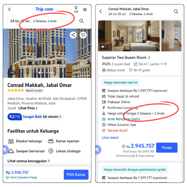 jumlah tamu kamar hotel