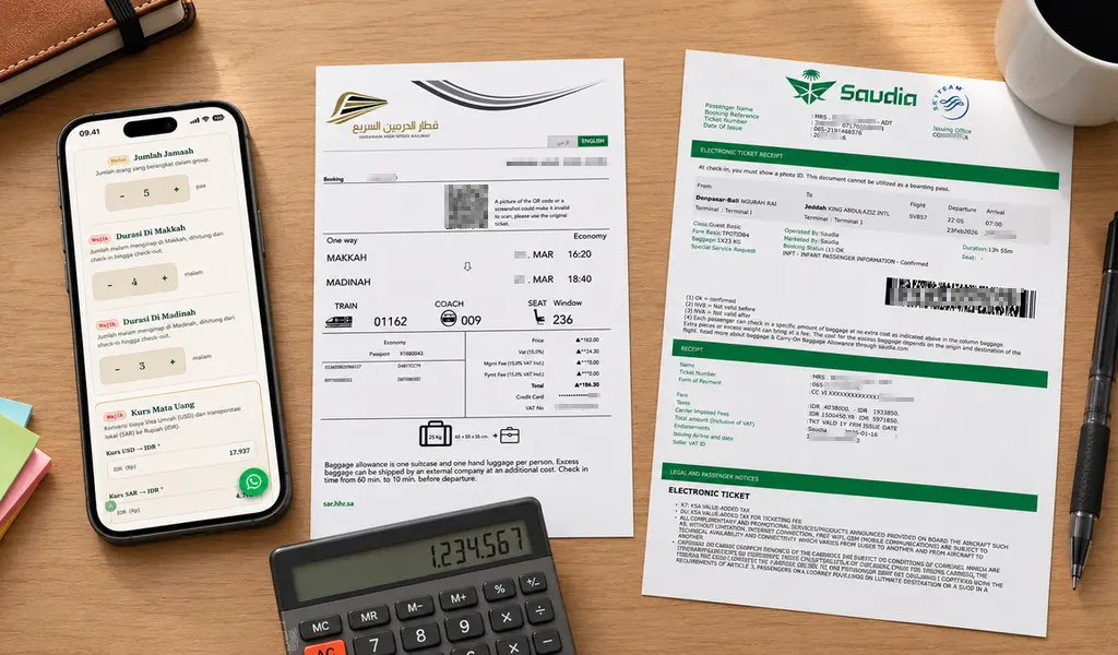 kalkulator estimasi biaya umroh mandiri